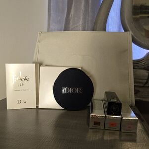 Dior LG Makeup Bag W/ Round Mirror In Box,J'Adore Mini,4 Dior Addicts.BIG BUNDLE